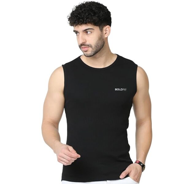 Boldfit Vest for Men Sleeveless Tshirt for Men Breathable Sando for Men Gym Vest for Men Lightweight Men Vest Sleeveless T Shirts for Men Comfortable Gym Wear for Men Vests for Men Sando for Men Gym