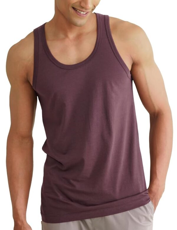 DAMENSCH Neo-Cotton Round Neck Vest for Man, Anti-Bacterial, Shape Retaining Vest, 100% Cotton Banyan for Men, Buttery Soft Inner Baniyan