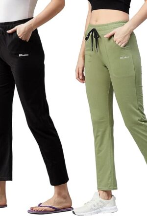 BLINKIN Women's Cotton RelaxFit Pajama Combo (Pack of 2)