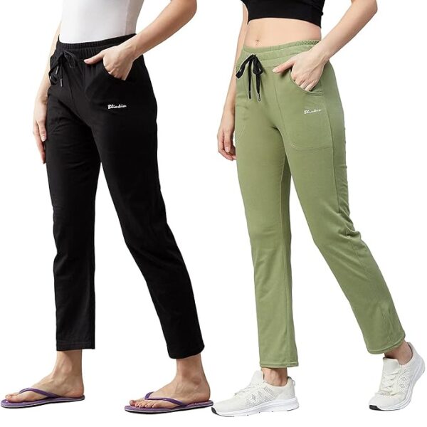 BLINKIN Women's Cotton RelaxFit Pajama Combo (Pack of 2)