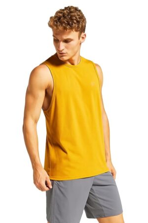 CHKOKKO Men Cotton Athletic Gym Tank Tops Sleeveless Sports Vest
