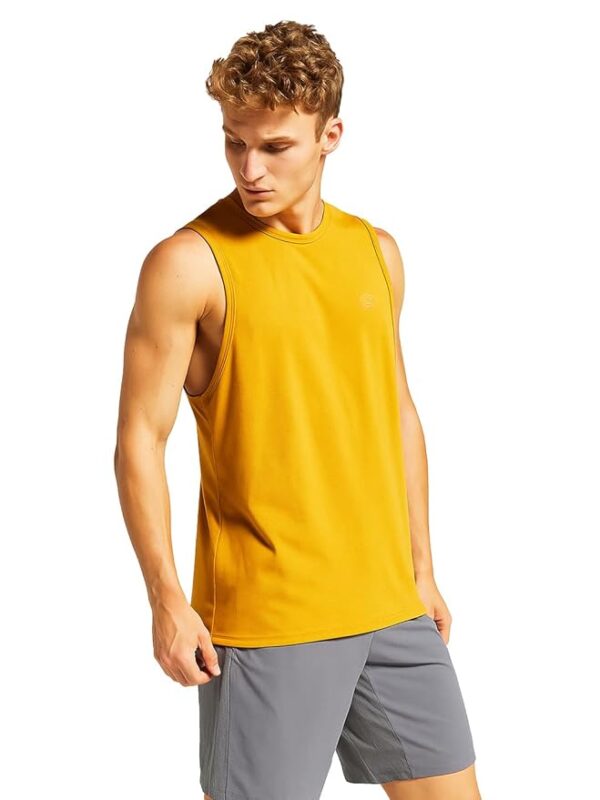 CHKOKKO Men Cotton Athletic Gym Tank Tops Sleeveless Sports Vest
