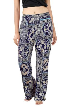 Devil Rayon Printed Loungewear/Resortwear Pajama Night Wear/Track Pants for Women's & Girl's-(Pack of 01)